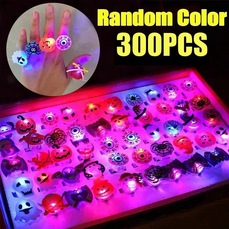 🎁LED Light Halloween Glowing Ring😍 - Set with 50pcs