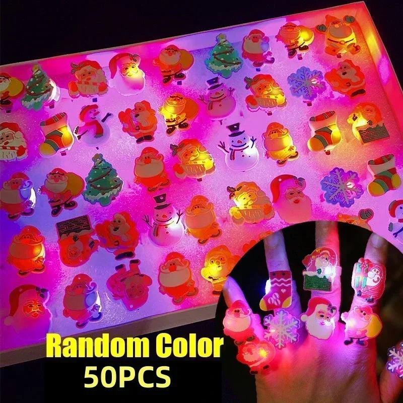 🎁LED Light Halloween Glowing Ring😍 - Set with 50pcs