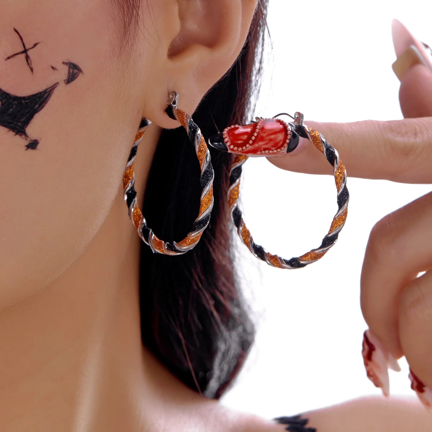 Halloween Pumpkin Drop Earrings