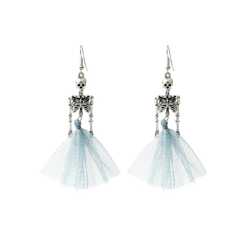 Halloween Skeleton Dangle Earrings