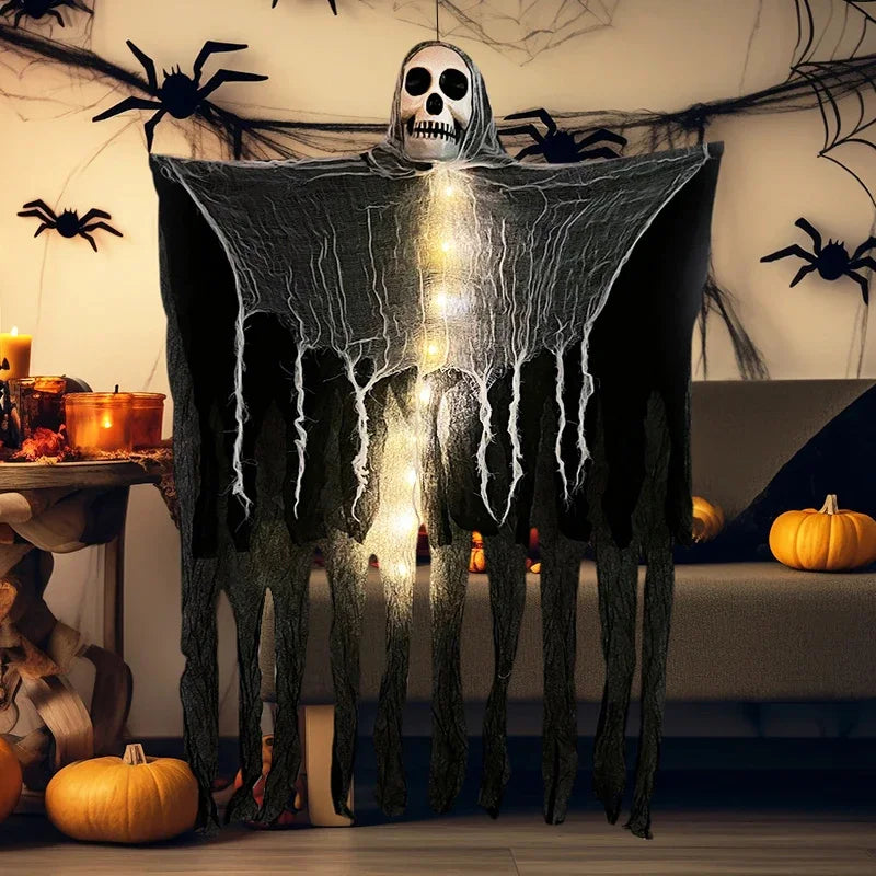 Ghost LED Light Glow Skull Ornaments
