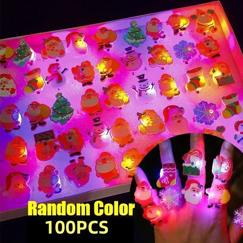 🎁LED Light Halloween Glowing Ring😍 - Set with 50pcs