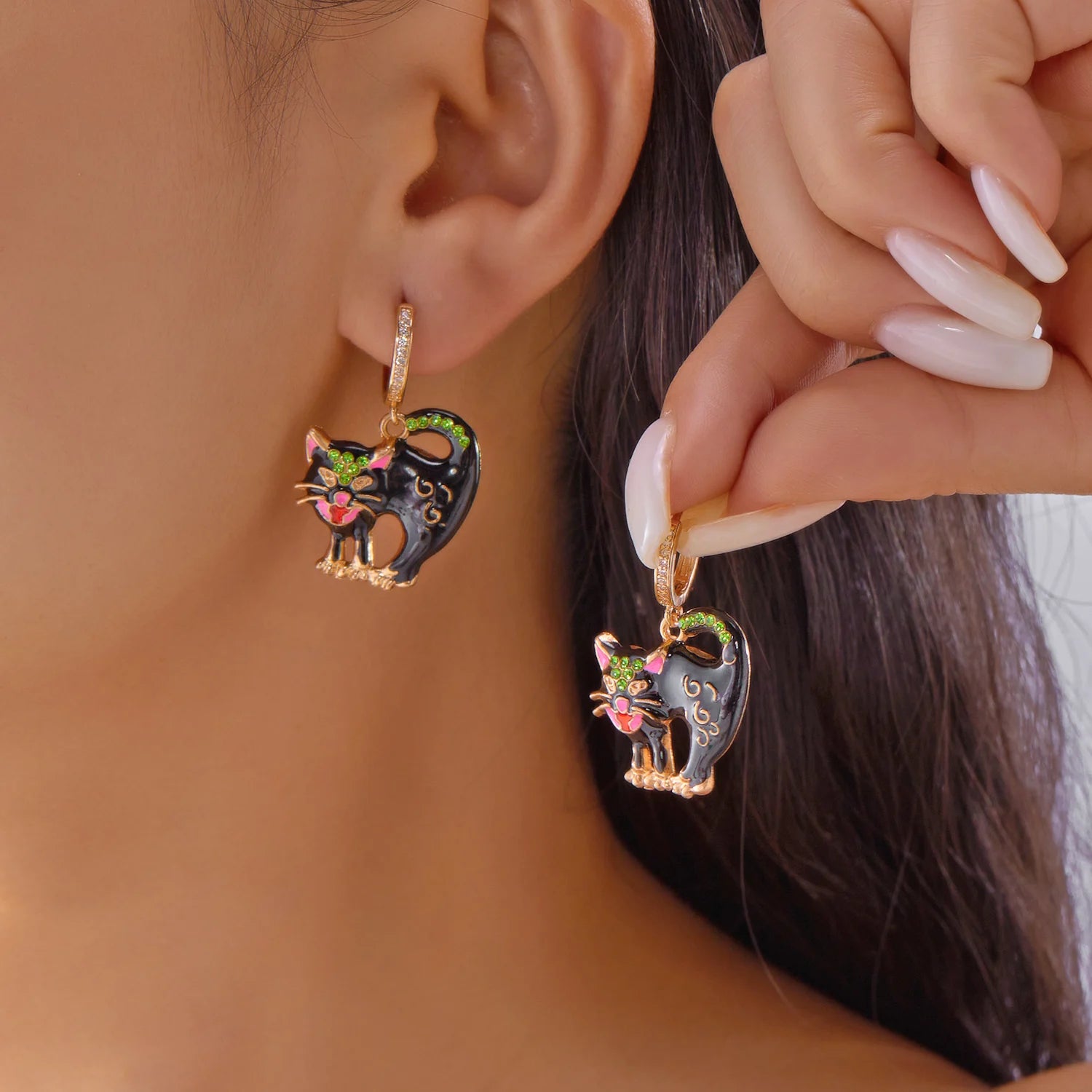 Halloween Pumpkin Drop Earrings