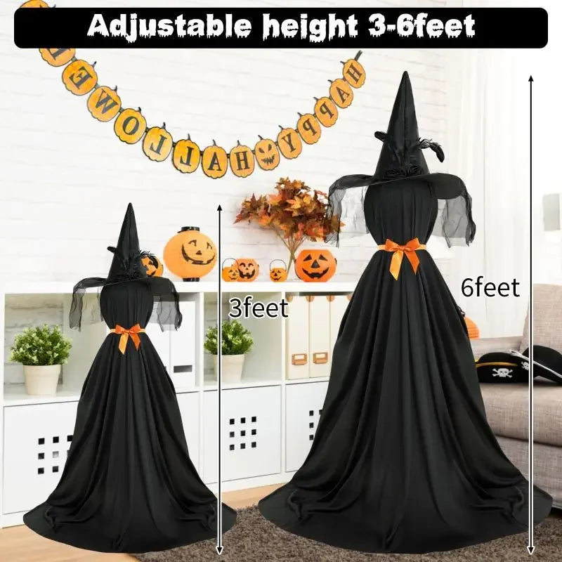 2Packs Halloween Decorations Outdoor,Halloweens Party Decoration Indoor,Spooky Ghost with Remote Control String Lights,Halloween-Ghost Lights for Porches Yards Gardens Lawn